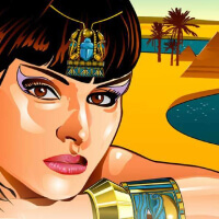 Queen of The Nile slot logo